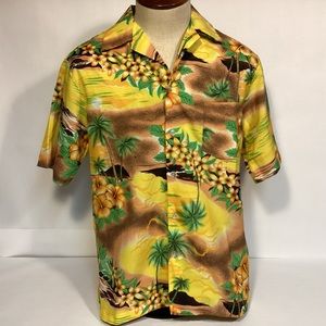 Vintage Hilo Hatter Hawaiian shirt Mens size medium party beach casual shirt